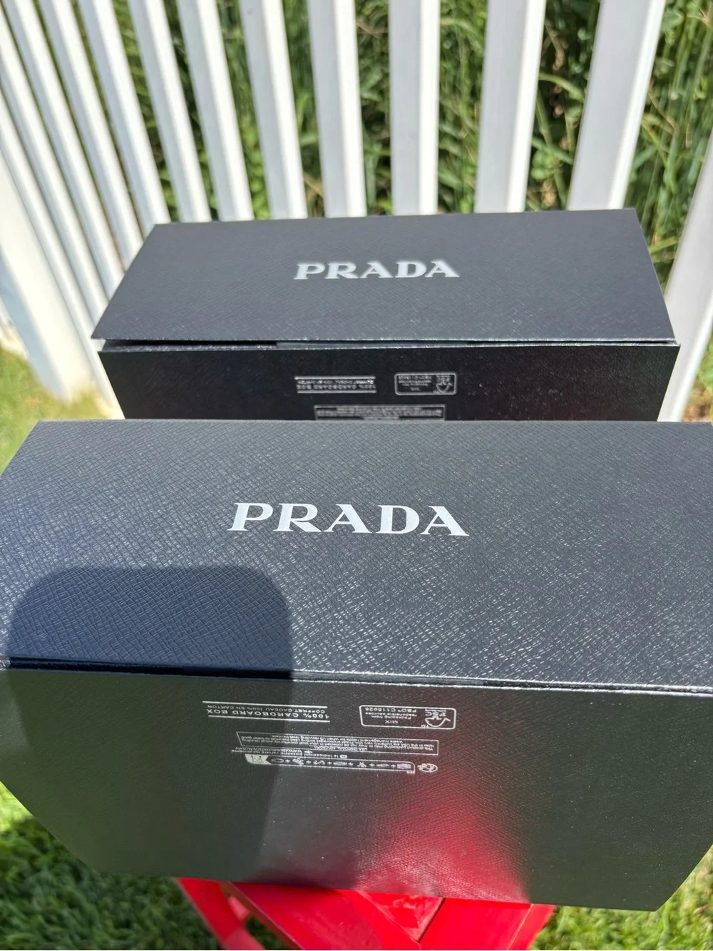 Prada New Boxes Empty , Great for Decor, You get 2